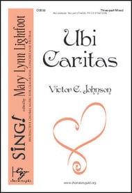 Ubi Caritas Three-Part Mixed choral sheet music cover Thumbnail